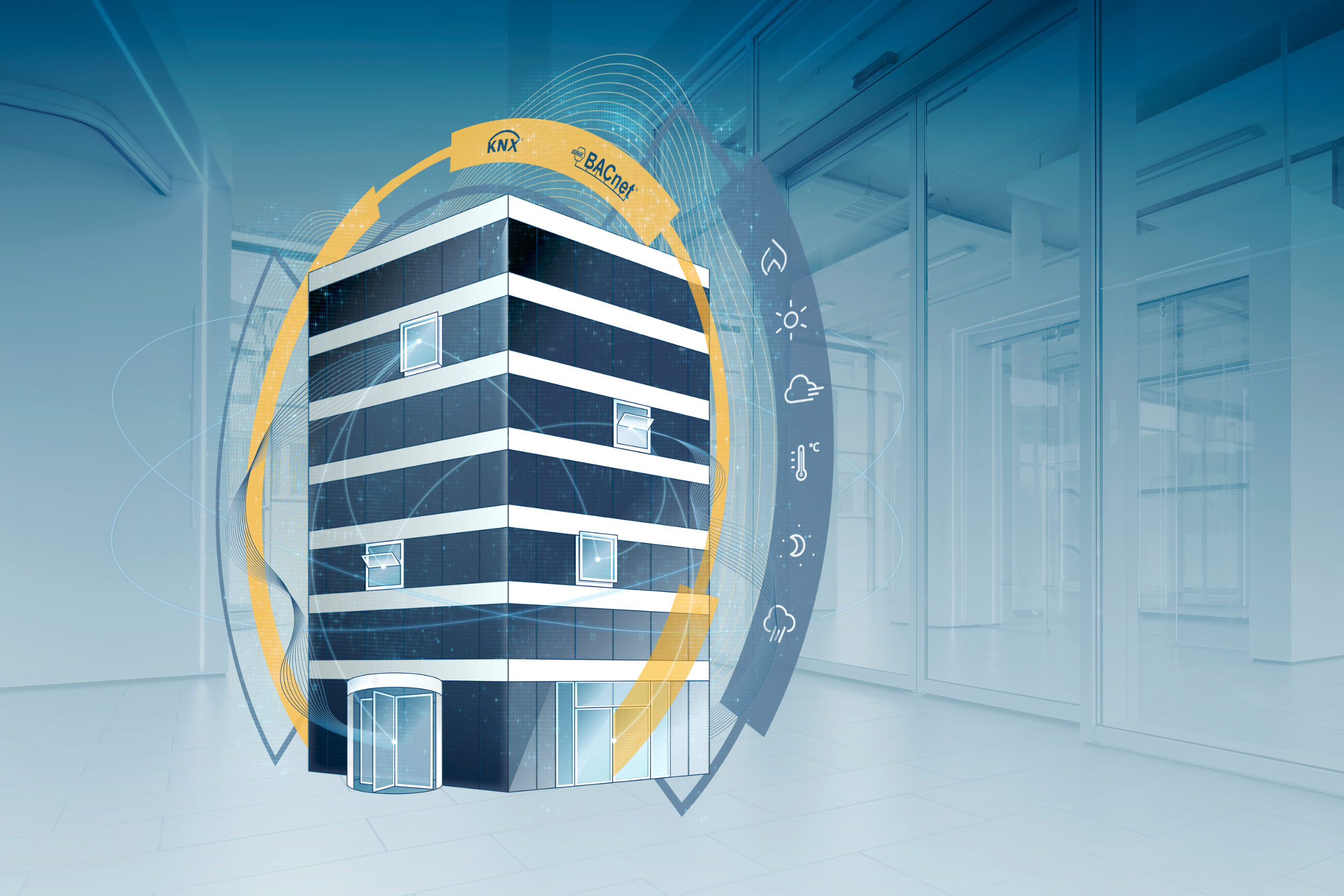 Der Tür- und Fenstertechnikspezialist GEZE nutzt von Anfang BACnet als Datenübertragungsprotokoll in der Gebäudeautomation.