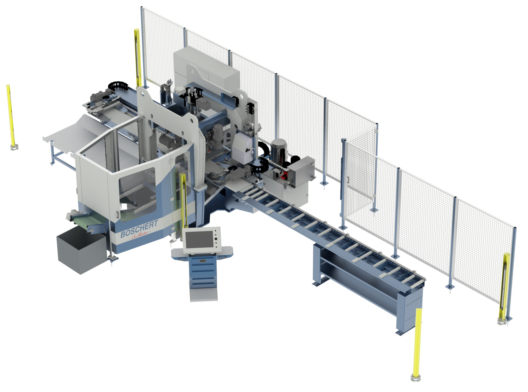 Boschert bietet mit der neuen CuMaster eine flexible Maschine zum effizienten Stanzen von Kupfer-, Aluminium- und Stahlstangen.